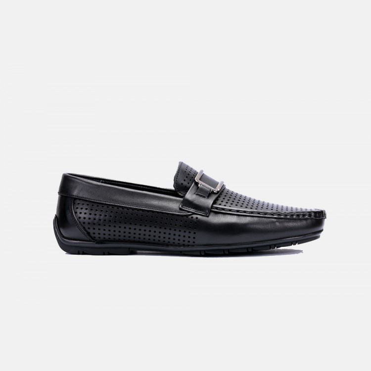 SİYAH TOKA DETAYLI LOAFER