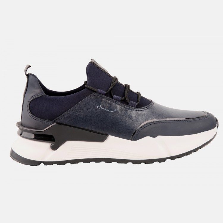 Marcomen 15130 Lacivert Sneaker Deri Ayakkabı