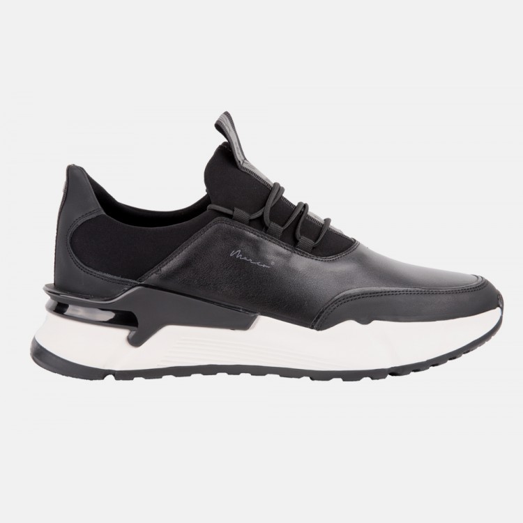 Marcomen 15130 Siyah Sneaker Deri Ayakkabı