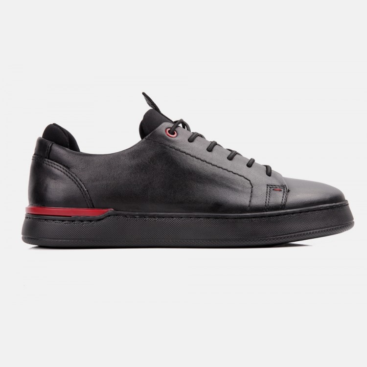 Marcomen 15303 Siyah Sneaker Deri Ayakkabı