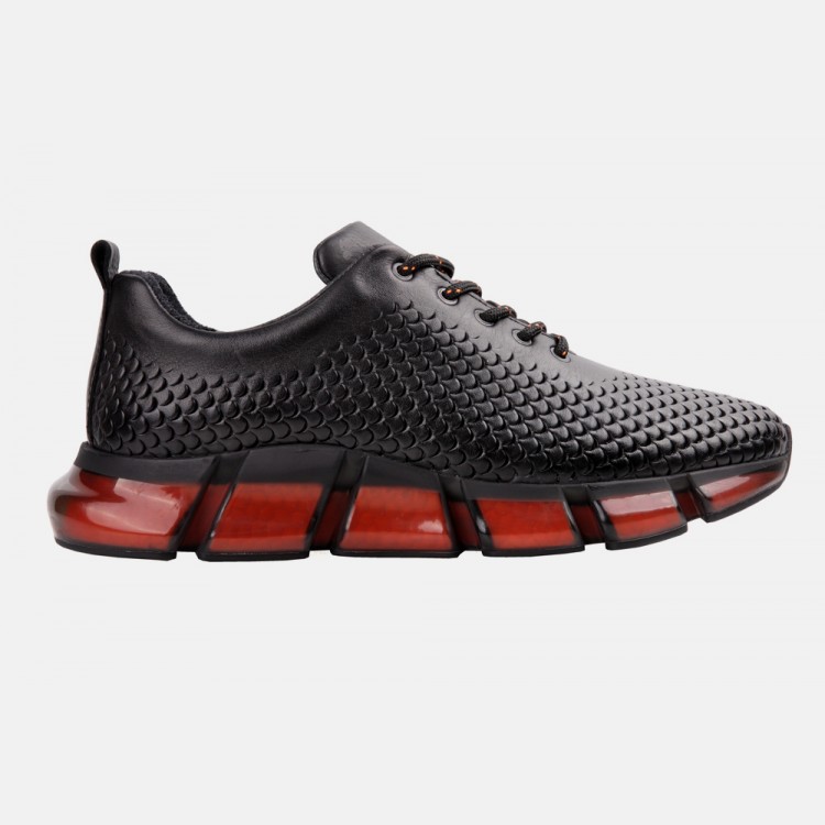 Marcomen 15415 Siyah Sneaker Deri Ayakkabı