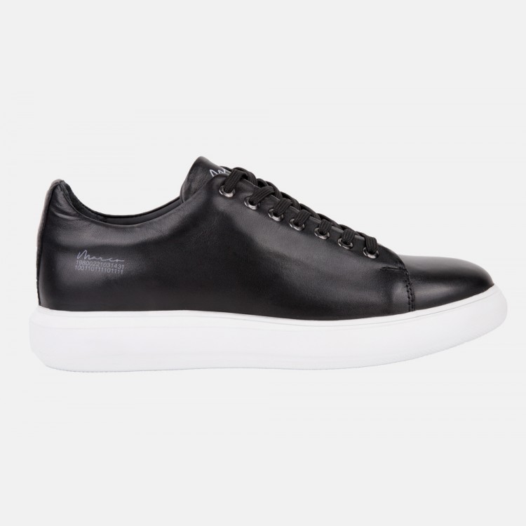 Marcomen 17009 Siyah Sneaker Deri Ayakkabı