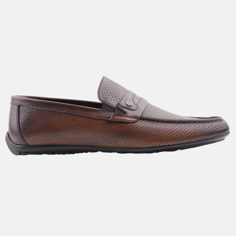 MARCOMEN 17028 A.KAHVE LOAFER DERİ AYAKKABI