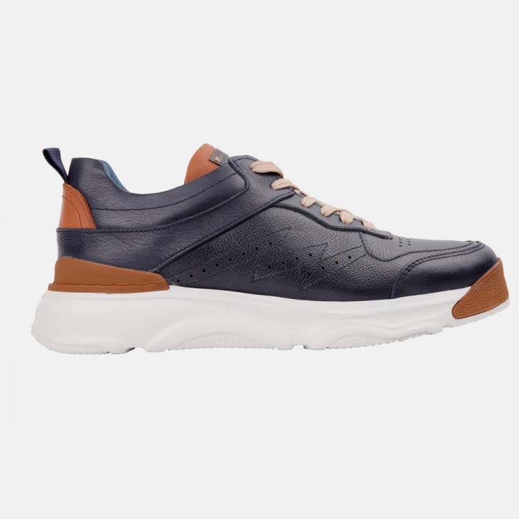 Marcomen 17123 Lacivert Sneaker Deri Ayakkabı