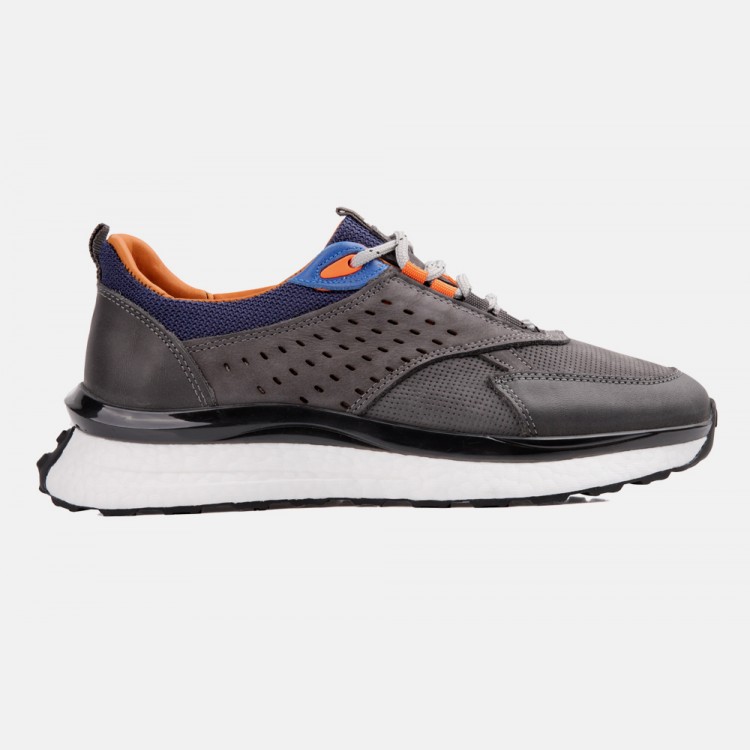 Marcomen 17307 Gri Sneaker Deri Ayakkabı