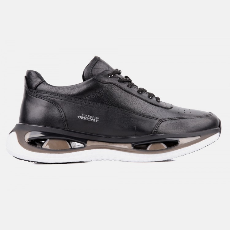 Marcomen 17346 Siyah Sneaker Deri Ayakkabı