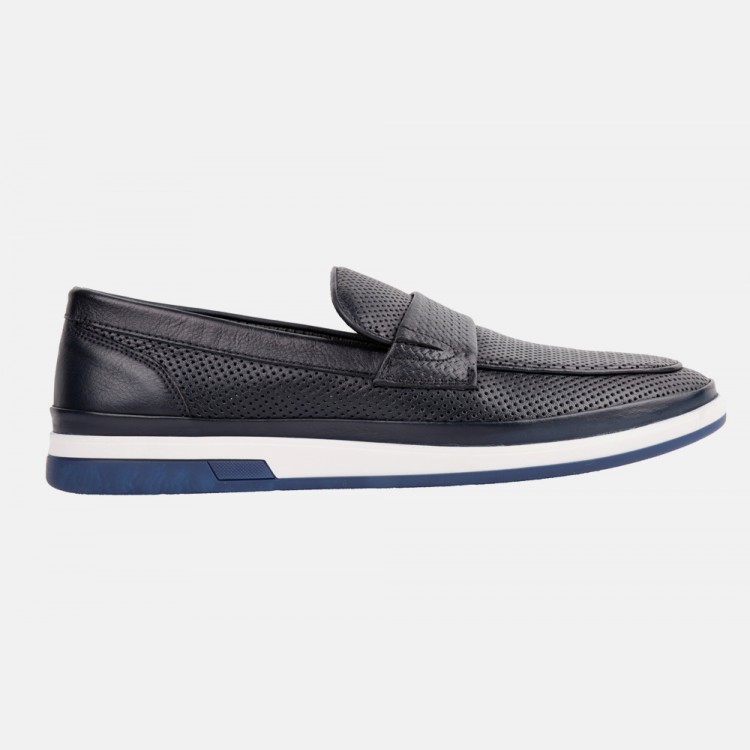 Marcomen 17420 Lacivert Loafer Deri Ayakkabı
