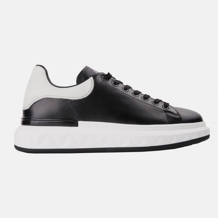 MARCOMEN 19369 SİYAH BEYAZ DERİ SNEAKER AYAKKABI