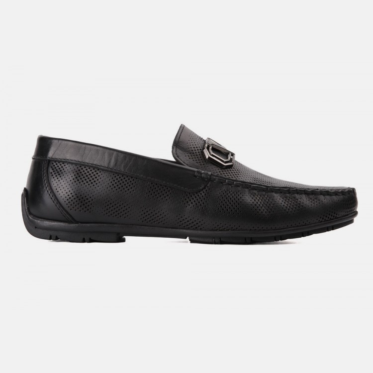 MARCOMEN 19389 SIYAH LOAFER DERI AYAKKABI