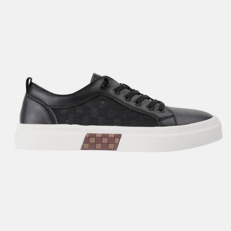 44 DEGREE 21009 SIYAH SNEAKER DERI AYAKKABI