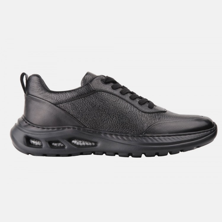 MARCOMEN 21085 SIYAH-SIYAH SNEAKER DERI AYAKKABI