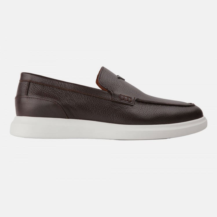MARCOMEN 21193 KAHVE KAHVE LOAFER DERI AYAKKABI